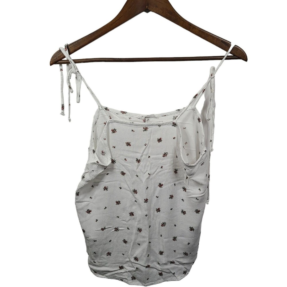 Honey Punch Floral Strappy Sleeve Blouse Womens Medium